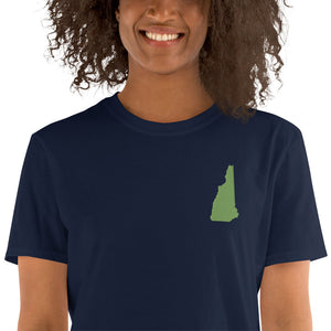New Hampshire Unisex T-Shirt - Green Embroidery