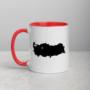 Turkey Map Coffee Mug with Color Inside - 11 oz