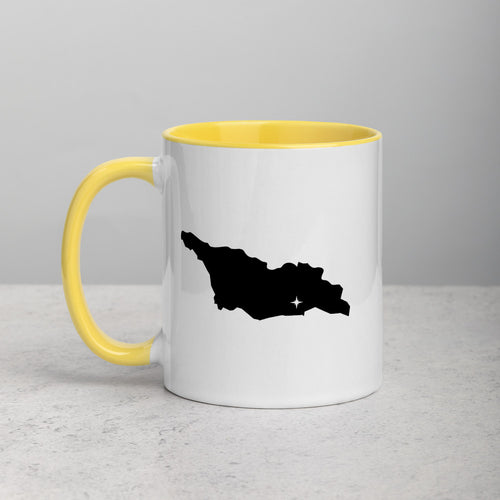 Georgia Map Coffee Mug with Color Inside - 11 oz