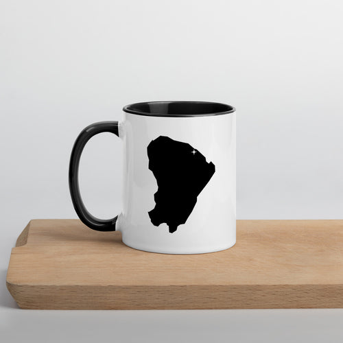 French Guiana Map Mug with Color Inside - 11 oz