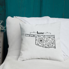 Load image into Gallery viewer, Oklahoma OK State Map Premium Pillow