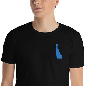 Delaware Unisex T-Shirt - Blue Embroidery
