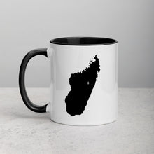 Load image into Gallery viewer, Madagascar Map Mug with Color Inside - 11 oz