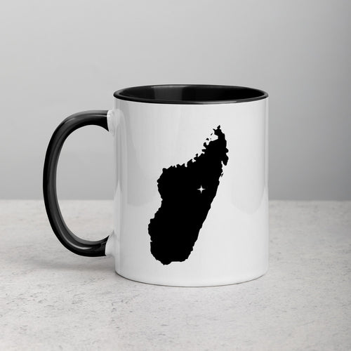 Madagascar Map Mug with Color Inside - 11 oz