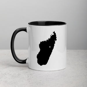 Madagascar Map Mug with Color Inside - 11 oz