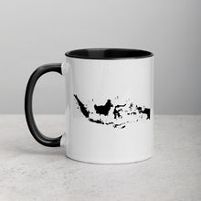 Load image into Gallery viewer, Indonesia Map Coffee Mug with Color Inside - 11 oz