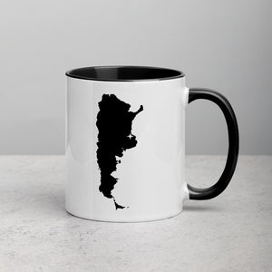 Argentina Map Coffee Mug with Color Inside - 11 oz
