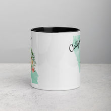 Load image into Gallery viewer, California CA Map Floral Mug - 11 oz