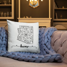 Load image into Gallery viewer, Arizona State Map Premium Pillow - MissionMint