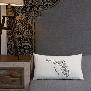 Florida FL State Map Premium Pillow