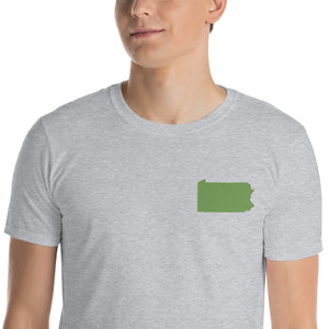 Pennsylvania Unisex T-Shirt - Green Embroidery