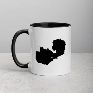 Zambia Map Coffee Mug with Color Inside - 11 oz