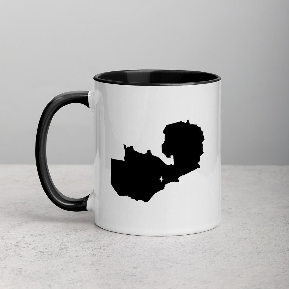 Zambia Map Coffee Mug with Color Inside - 11 oz