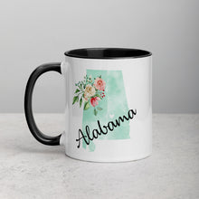 Load image into Gallery viewer, Alabama AL Map Floral Mug - 11 oz