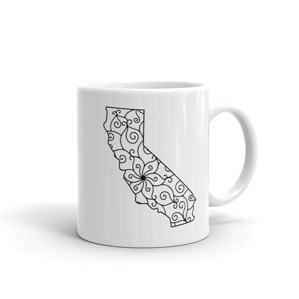 California CA Mandala Mug