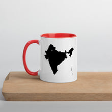 Load image into Gallery viewer, India Map Coffee Mug with Color Inside - 11 oz