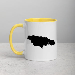 Jamaica Map Coffee Mug with Color Inside - 11 oz