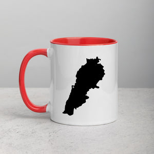 Lebanon Map Mug with Color Inside - 11 oz