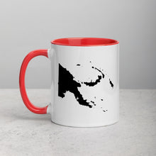 Load image into Gallery viewer, Papua New Guinea Map Mug with Color Inside - 11 oz