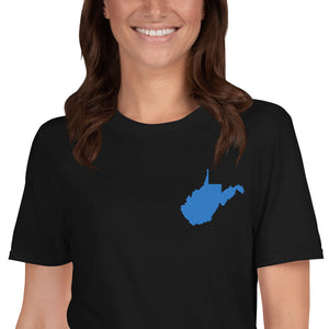 West Virginia Unisex T-Shirt - Blue Embroidery