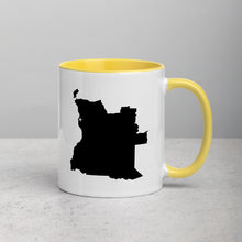 Load image into Gallery viewer, Angola Map Coffee Mug with Color Inside - 11 oz
