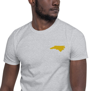 North Carolina Unisex T-Shirt - Gold Embroidery