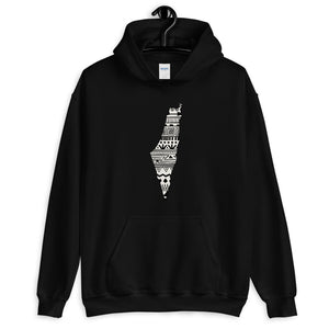 Israel Map Unisex Hoodie Home Country Pride Gift