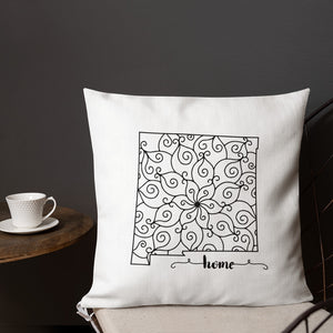 New Mexico NM State Map Premium Pillow