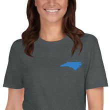 Load image into Gallery viewer, North Carolina Unisex T-Shirt - Blue Embroidery