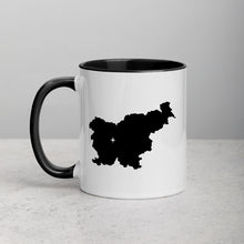 Load image into Gallery viewer, Slovenia Map Coffee Mug with Color Inside - 11 oz