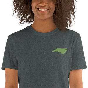 North Carolina Unisex T-Shirt - Green Embroidery