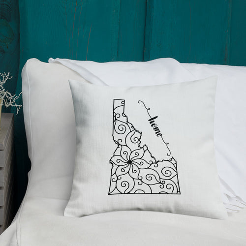 Idaho ID State Map Premium Pillow