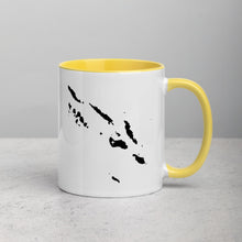 Load image into Gallery viewer, Solomon Island Map Mug with Color Inside - 11 oz
