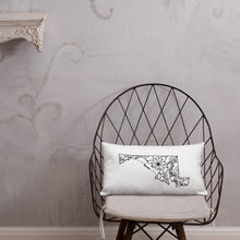 Load image into Gallery viewer, Maryland MD State Map Premium Pillow
