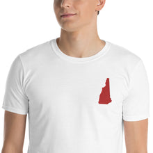Load image into Gallery viewer, New Hampshire Unisex T-Shirt - Red Embroidery