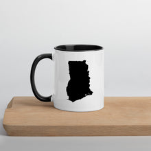 Load image into Gallery viewer, Ghana Map Coffee Mug with Color Inside - 11 oz