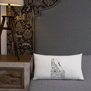 Idaho ID State Map Premium Pillow