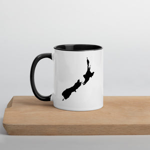 New Zealand Map Mug with Color Inside - 11 oz