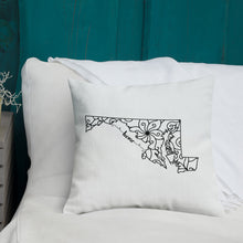 Load image into Gallery viewer, Maryland MD State Map Premium Pillow