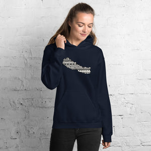 Nepal Map Unisex Hoodie Home Country Pride Gift
