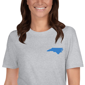 North Carolina Unisex T-Shirt - Blue Embroidery