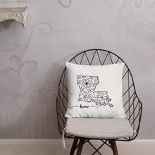 Load image into Gallery viewer, Louisiana LA State Map Premium Pillow