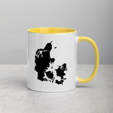 Load image into Gallery viewer, Denmark Map Coffee Mug with Color Inside - 11 oz