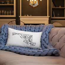 Load image into Gallery viewer, Maryland MD State Map Premium Pillow