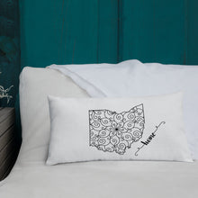 Load image into Gallery viewer, Ohio OH State Map Premium Pillow