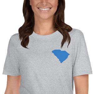 South Carolina Unisex T-Shirt - Blue Embroidery
