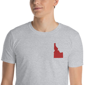 Idaho Unisex T-Shirt - Red Embroidery