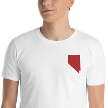 Load image into Gallery viewer, Nevada Unisex T-Shirt - Red Embroidery