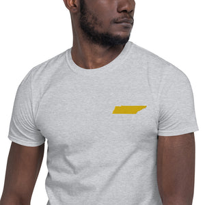 Tennessee Unisex T-Shirt - Gold Embroidery