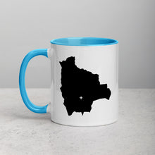 Load image into Gallery viewer, Bolivia Map Coffee Mug with Color Inside - 11 oz